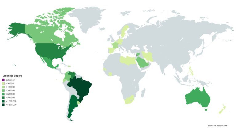 Libańska diaspora na całym świecie