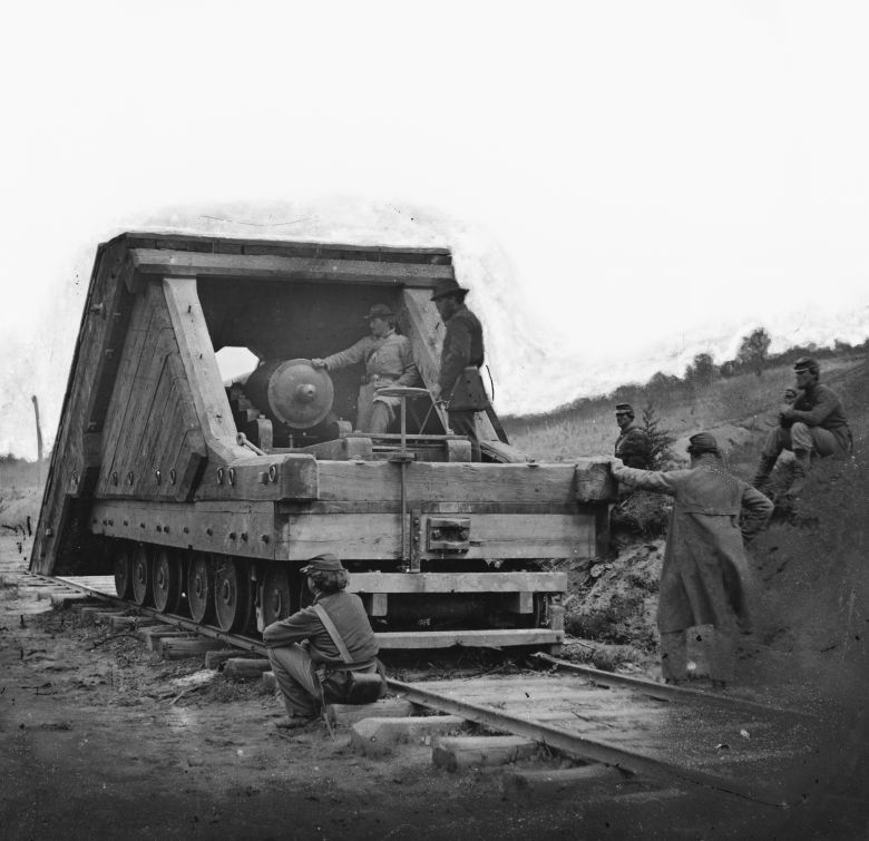 Działo kolejowe używane podczas wojny domowej w USA, 1864-65