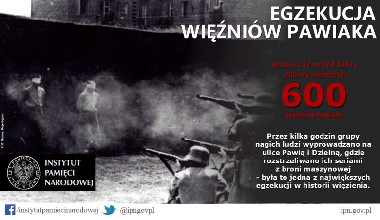 W latach 1939-44 przez Pawiak przeszło ok. 100 tys. osób, z czego 37 tys. poniosło śmierć w więzieniu