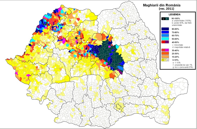 Węgrzy w Rumunii, 2011