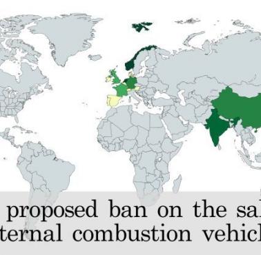 W których państwach planowany jest zakaz ruchu pojazdów spalinowych