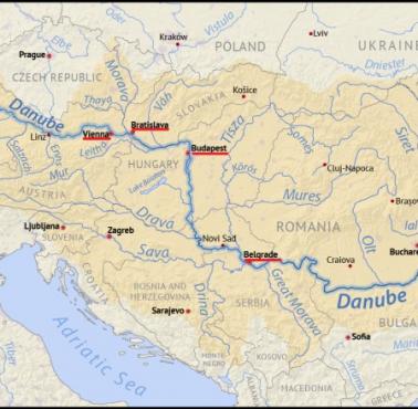 Stolice, przez które przepływa Dunaj