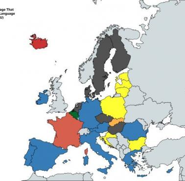 Inny niż angielski najpopularniejszy nieurzędowy język w danym europejskim państwie