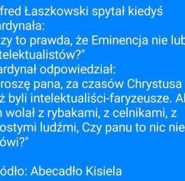 Prymas Stefan Wyszyński o intelektualistach, Abecadło Kisiela