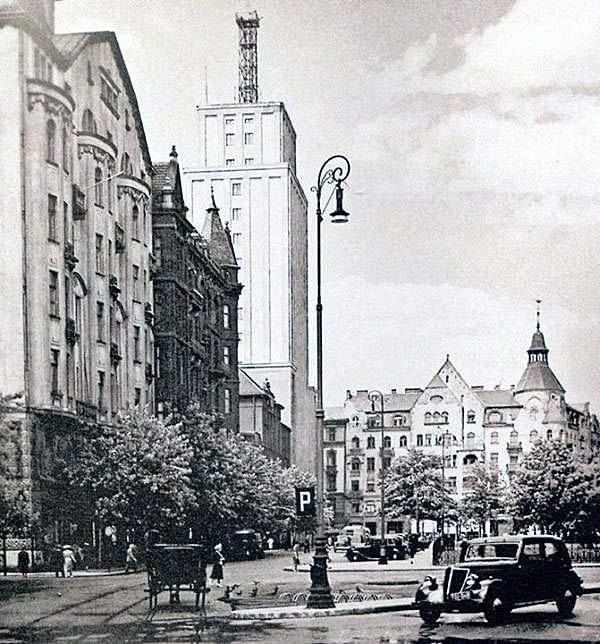 Widok na Prudential, Warszawa lat 30-te