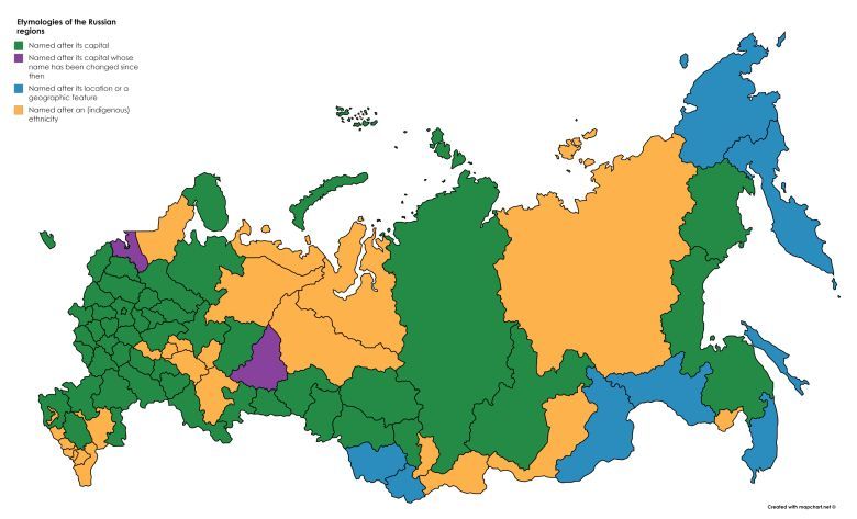 Etymologia nazw rosyjskich regionów
