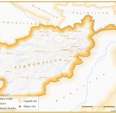 Mapa Afganistanu