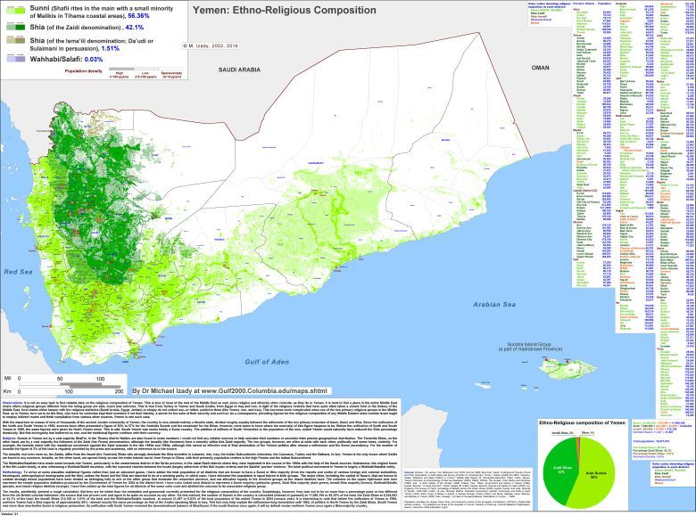 Mapa etniczno-religijna w Jemenie