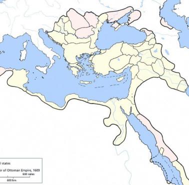 Prowincje i wasale Imperium Osmańskiego w 1609 roku