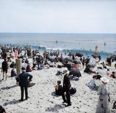 Plaża w New Jersey na początku XX wieku, Asbury Park, 1905