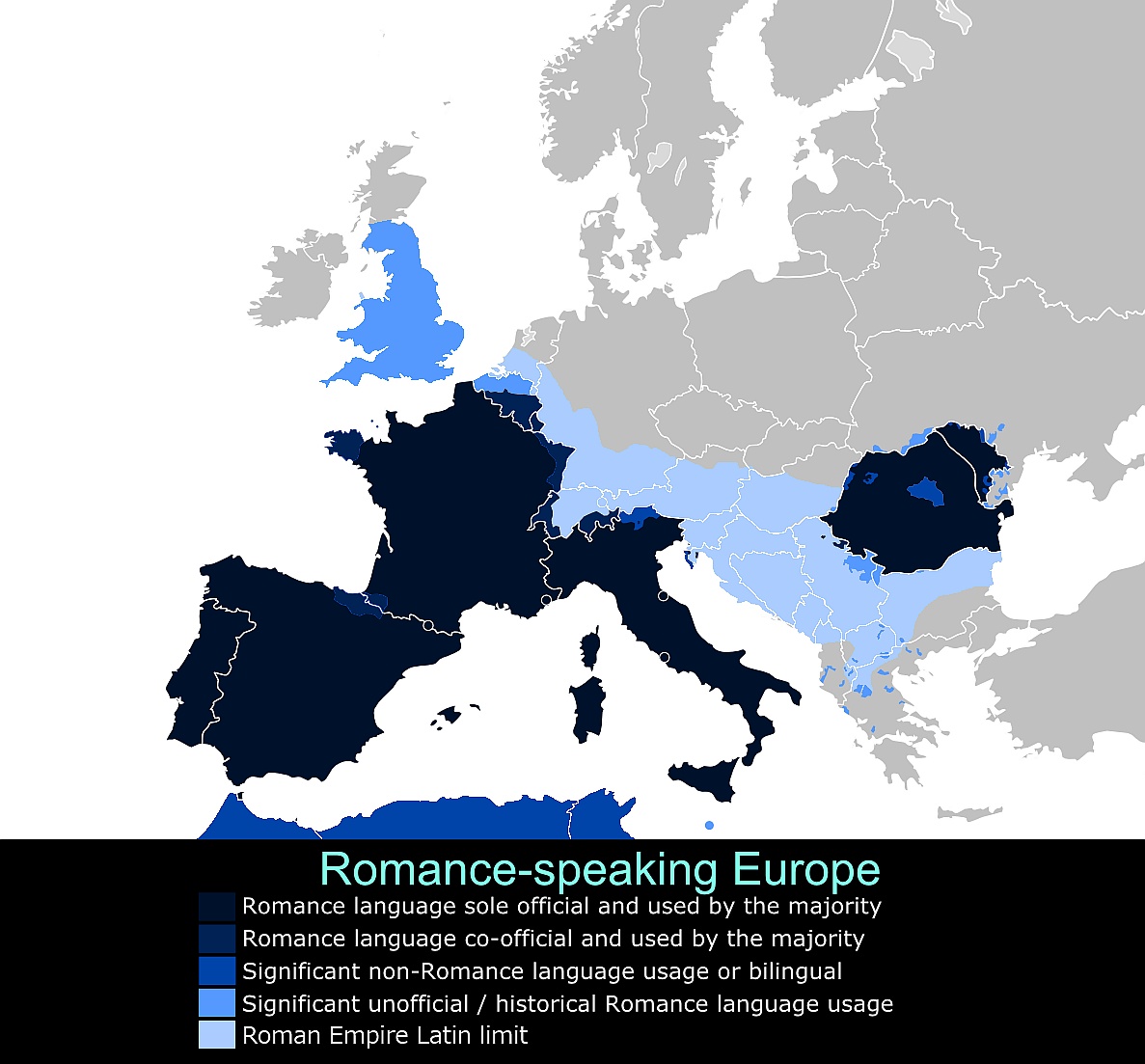 Języki łacińskiej w Europie