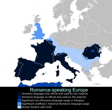 Języki łacińskiej w Europie