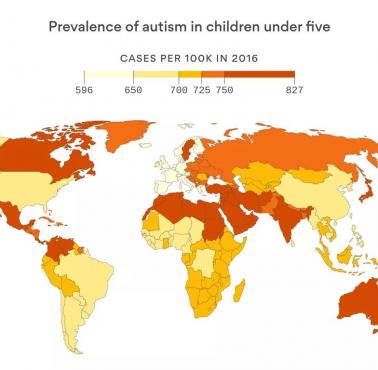 Rozpowszechnienie autyzmu u dzieci poniżej piątego roku życia, 2016