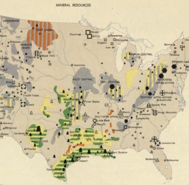 Zasoby mineralne USA (lata 60. XX wieku), 1967