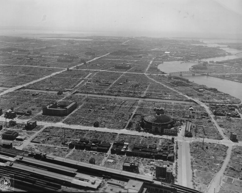 Panorama Tokio po II wojnie światowej