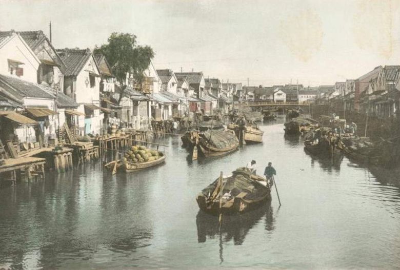 Kanał w Tokio, 1910