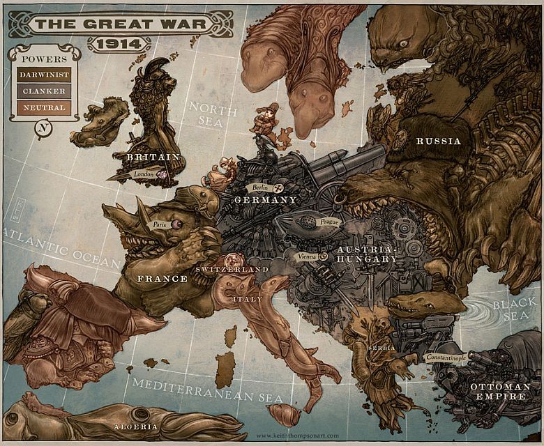 Niesamowita mapa wielkiej wojny z 1914 roku