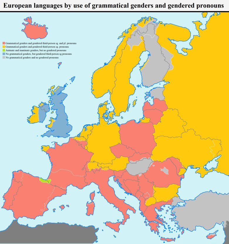Gramatyka płci w różnych europejskich językach