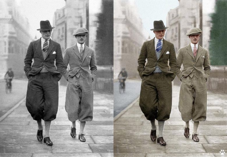 Para studentów studiów licencjackich w Cambridge, 1926