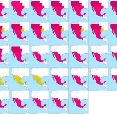 Jak zmieniała się granica meksykańsko-amerykańska od 1821-1974