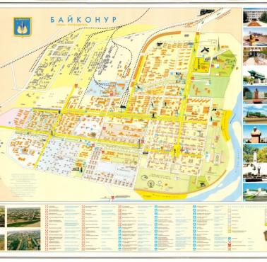 Mapa miasta Bajkonur