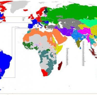 Rodziny głównych języków na świecie