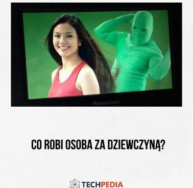 Co robi osoba za dziewczyną?