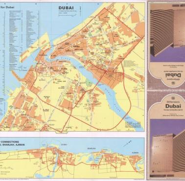 Mapa Dubaju z 1982 roku