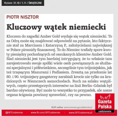 Wątek niemiecki afery Amber gold