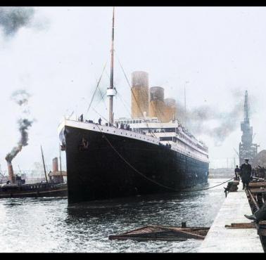 RMS Titanic w porcie w Southampton, 10 kwietnia 1912