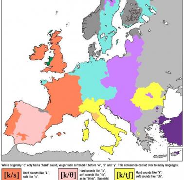 Brzmienie "C" w różnych europejskich językach 