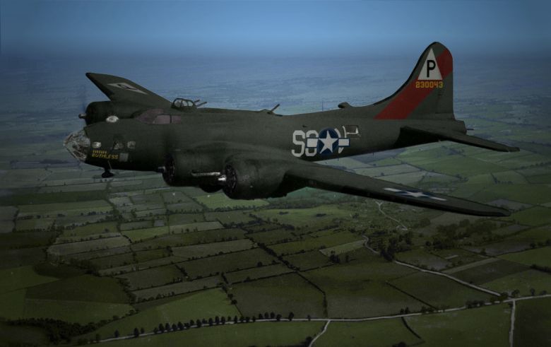 Amerykański bombowiec B-17, 1943
