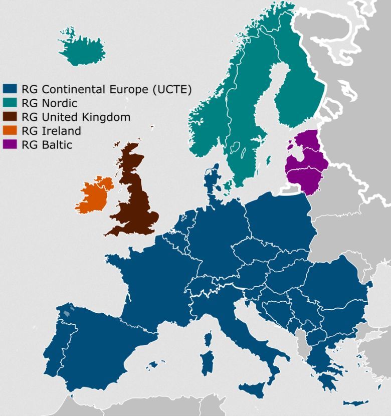Regionalne sieci elektroenergetyczne Europy