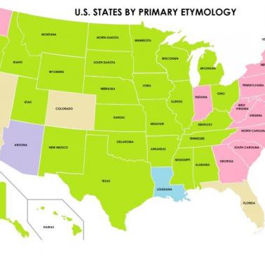 Etymologia nazw poszczególnych stanów USA