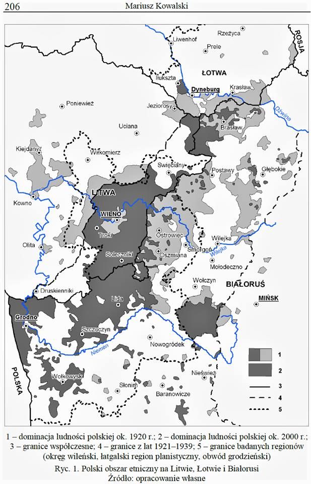 Polacy na Wileńszczyźnie, 1920 i 2000