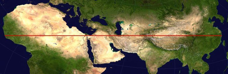 Najdłuższa linia prosta, którą można przejść przez Ziemię - 13 589 km