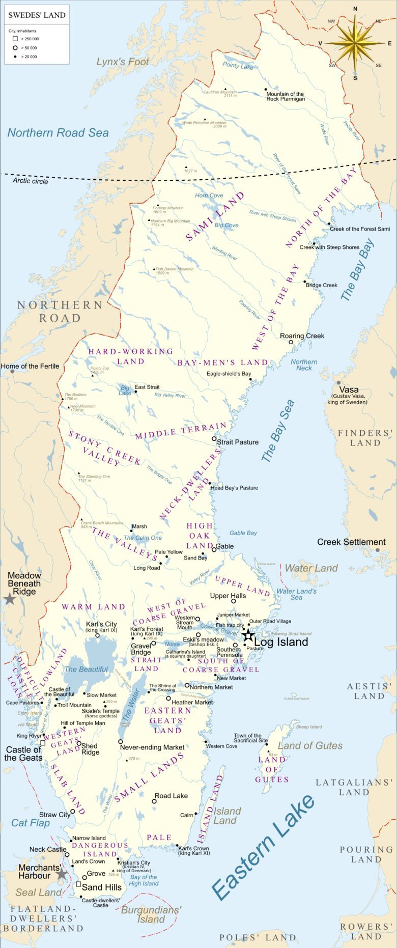 Etymologiczna mapa Szwecji