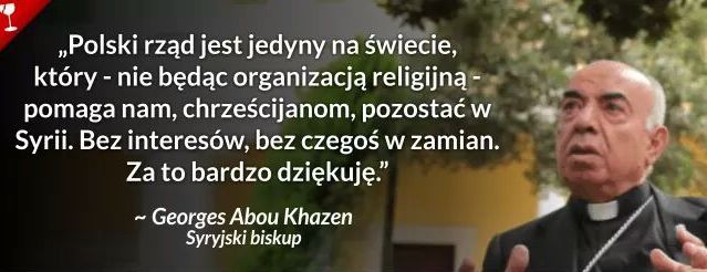 Podziękowania syryjskiego biskupa za polską pomoc