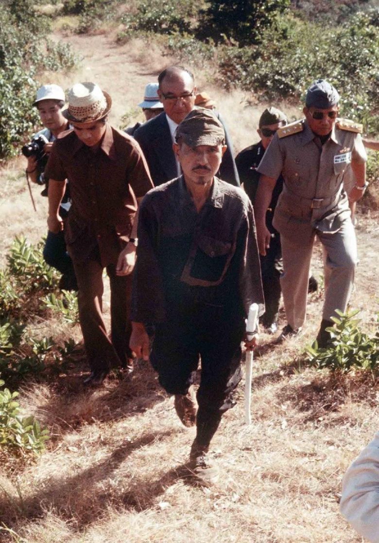 Hiroo Onoda, japoński żołnierz, który odmówił poddania się i ukrywał się na Filipinach do 1974  roku