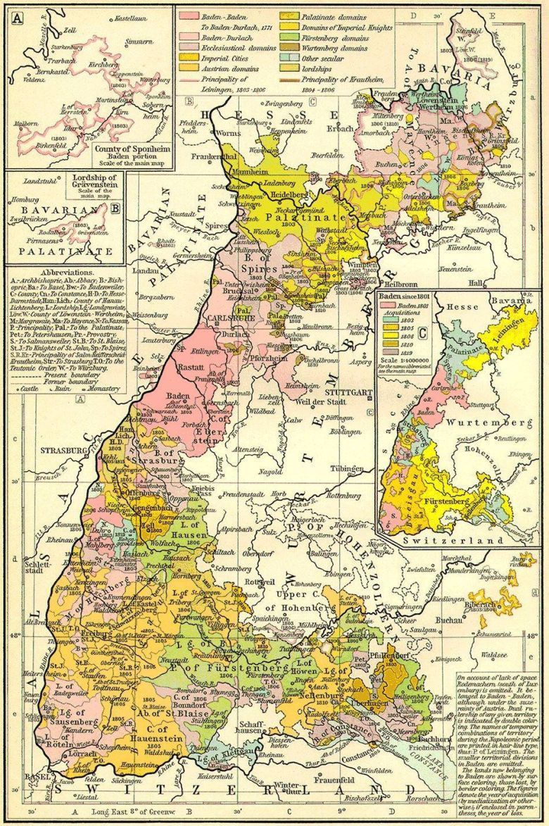 Wielkie Księstwo Badenii, niemieckie państwo założone w 1806 roku przez Napoleona