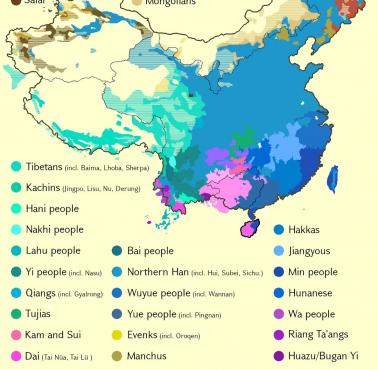 Mapa etniczna Chin