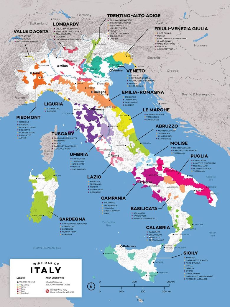Mapa winna Włoch