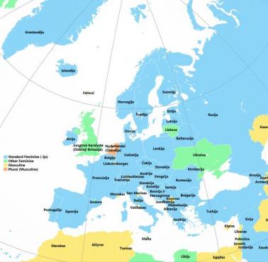 Nazwy państw europejskich w języku litewskim