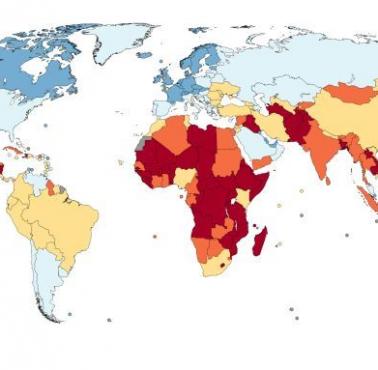 Procent użytkowników internetu w poszczególnych państwach świata, 2015
