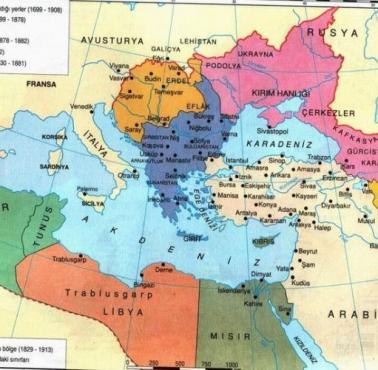 Lechistan na mapach tureckich i perskich (obecny Iran)