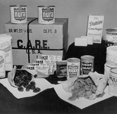 Amerykańska paczka żywnościowa przeznaczona dla ludności cywilnej Europy Zachodniej, 1945