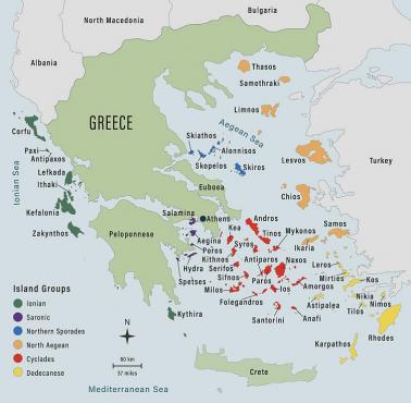 Mapa starożytnej Grecji