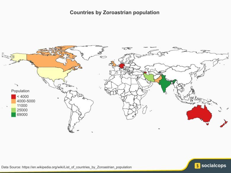 Zaratusztrianie - wyznawcy przedislamskiej religii irańskiej na świecie