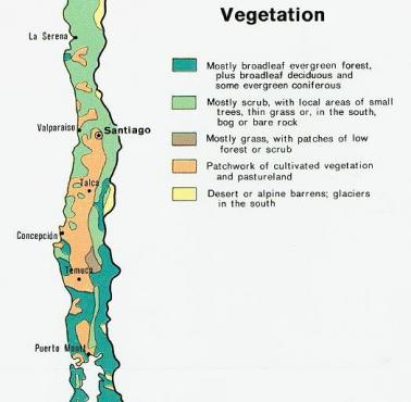 Okres wegetacyjny roślin w Chile