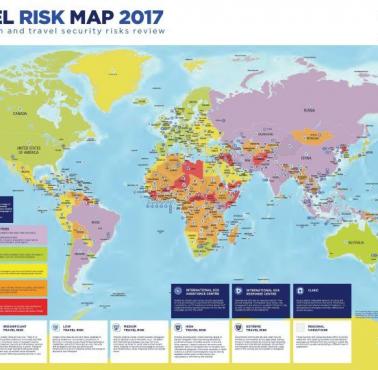 Mapa ryzyka podróżowania 2017